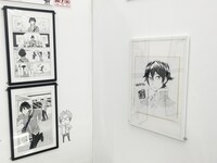 「はんだくん」ミュージアム内の壁面には、ヨシノサツキ直筆によるミニキャラが。見つけづらいところにも描かれているので、訪れた際にはぜひ探してみては。