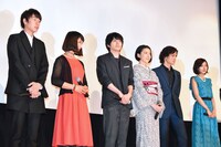 「花芯」初日舞台挨拶の様子。