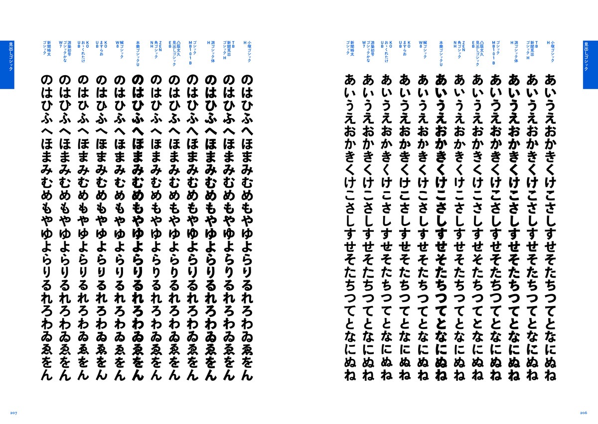 「もじのみほん2.0 仮名で見分けるフォントガイド」より。