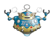 鳥山明が描き下ろしたマスコットキャラクターのホンボット。(c)バードスタジオ／集英社　