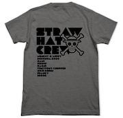 「麦わらの一味タイポグラフィー ドライTシャツ HEATHER GRAY」