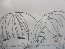 「はんだくん」ミュージアム内の壁面には、ヨシノサツキ直筆によるミニキャラが。見つけづらいところにも描かれているので、訪れた際にはぜひ探してみては。またイラストは会期終了まで少しづつ増えていく。(c)Satsuki Yoshino/SQUARE ENIX