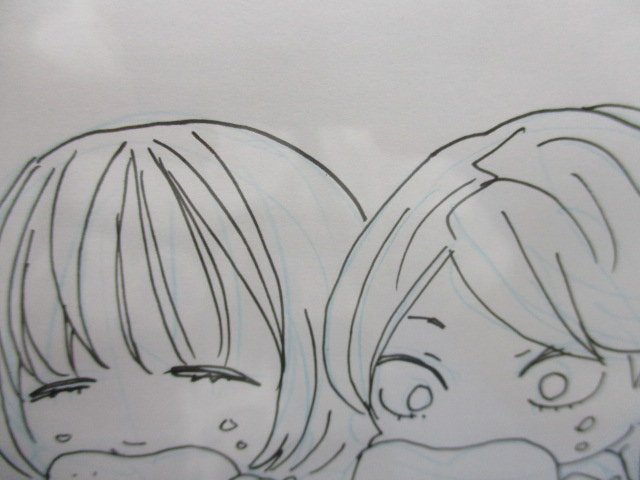 「はんだくん」ミュージアム内の壁面には、ヨシノサツキ直筆によるミニキャラが。見つけづらいところにも描かれているので、訪れた際にはぜひ探してみては。またイラストは会期終了まで少しづつ増えていく。(c)Satsuki Yoshino/SQUARE ENIX