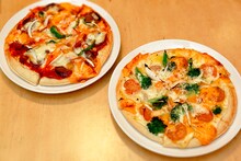 大島千春が調理したピザ。