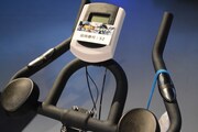 参加者が使用したエアロバイク。