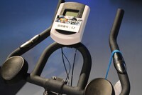 参加者が使用したエアロバイク。