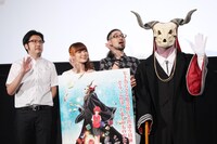 左から長沼範裕、種崎敦美、竹内良太、エリアス。