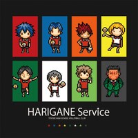 「『ハリガネサービス』ドット絵 Tシャツ」ブラック