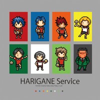 「『ハリガネサービス』ドット絵 Tシャツ」グレー