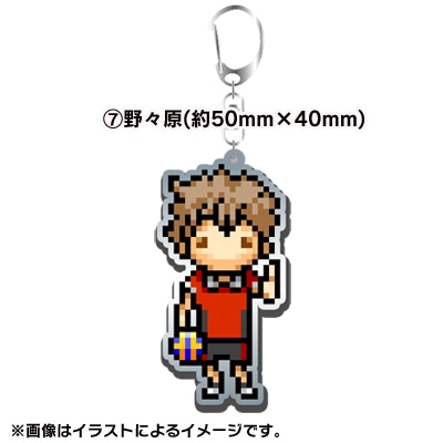 「『ハリガネサービス』ドット絵 アクリルキーホルダー 野々原」