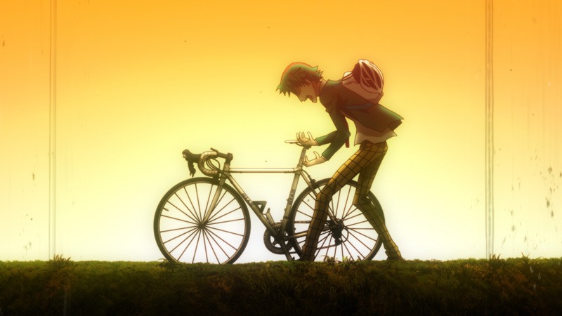 「弱虫ペダル SPARE BIKE」より、「巻島裕介編」の場面写真。