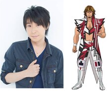 鈴村健一と、棚橋弘至の設定画。 (c)テレビ朝日・東映アニメーション