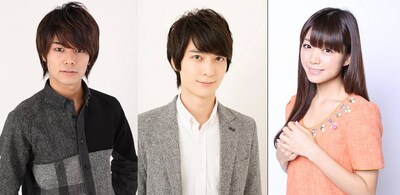 （左から）八代拓、梅原裕一郎、三森すずこ。