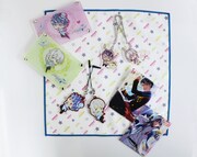 「アイドリッシュセブン」のポップアップショプに並ぶRe:valeのグッズ。