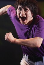 輝山立演じる轟雷市。公開ゲネプロより。