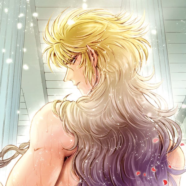 聖闘士星矢　非売品　ポスター　双子座のサガ　久織ちまき　セインティア翔 久織ちまきが描き下ろした「双子座（ジェミニ）のサガ お風呂