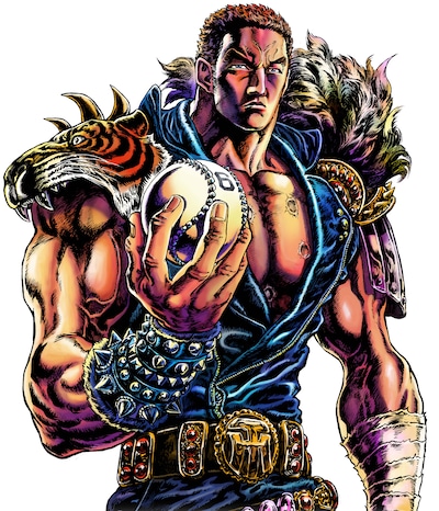 原哲夫が描き下ろした金本知憲監督のイラスト。