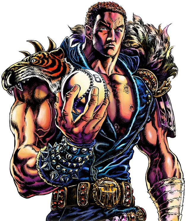 原哲夫が描き下ろした金本知憲監督のイラスト。