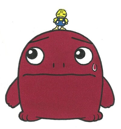 岡崎二郎による「ファミリーペットSUNちゃん！」のカット。