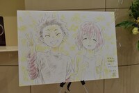 キャラクターデザインの西屋太志が描いたイラスト。