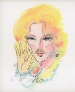 「真 ヒゲのOL藪内笹子」カバーイラスト原画