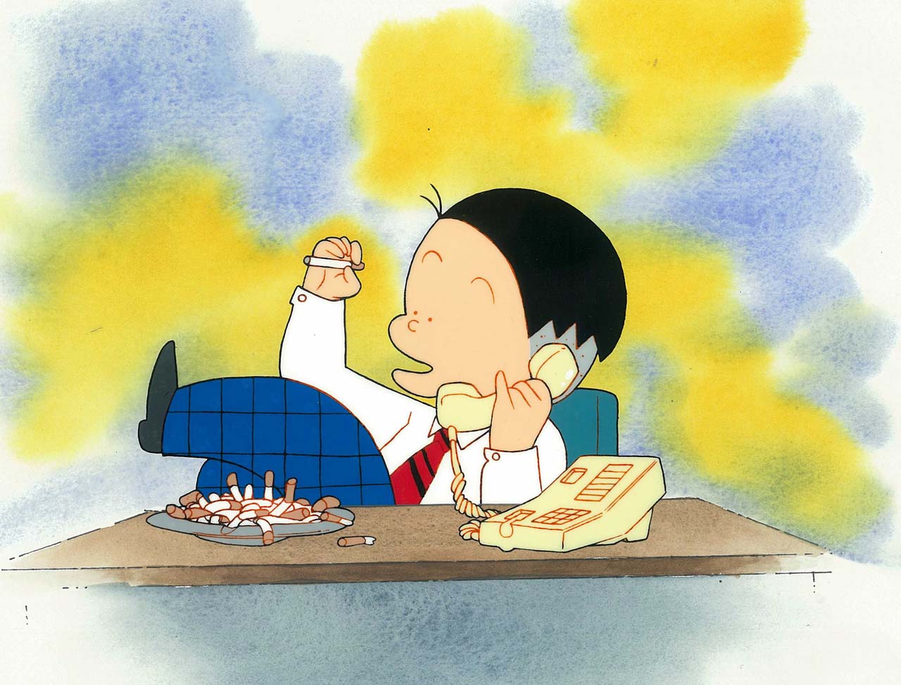アニメ「かりあげクン」より。
