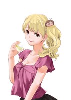 毎号異なる作家がゲスト登場する「マンガ酒」には、水瀬マユと田丸鴇彦が登場。画像は水瀬によるイラスト。