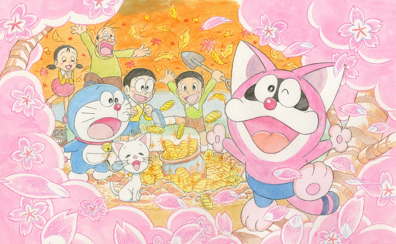 「ポコニャン＆ドラえもん『ポンポコニャンでここほれニャンニャン!?』」キービジュアル