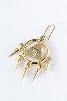 千年リングモデルのピアス。