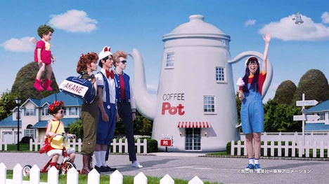 GUの新CM「アラレがスカート!?」篇より。