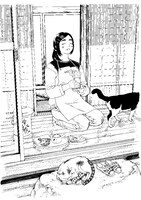 「猫のお寺の知恩さん」カット