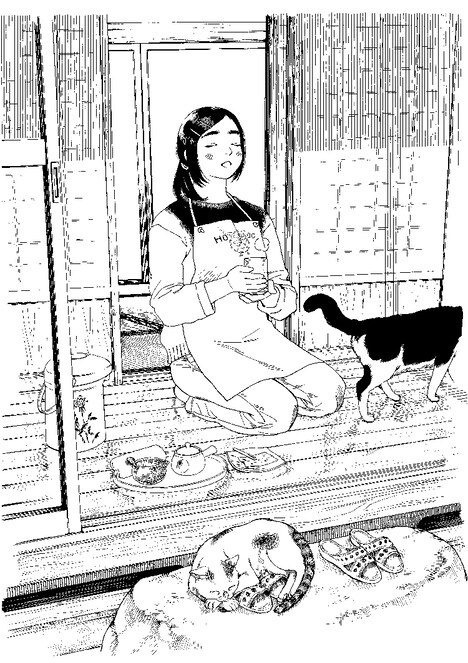 「猫のお寺の知恩さん」カット