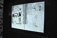 「鼻下長紳士回顧録」コーナーの様子。