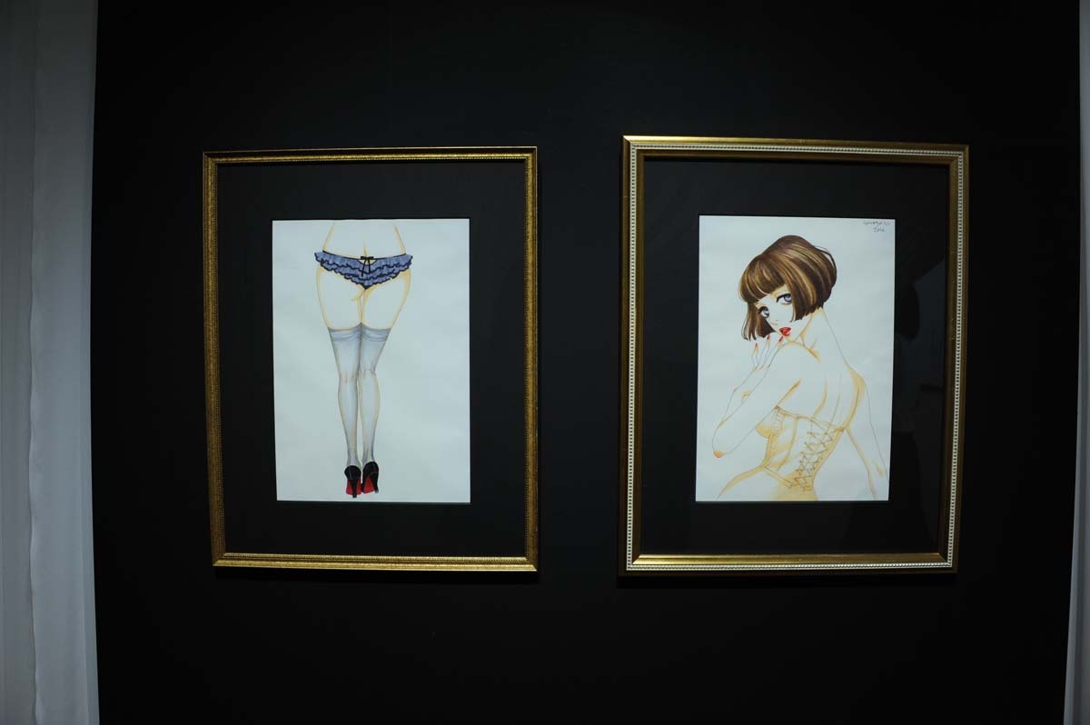 「安野モヨコの世界」コーナーの様子。