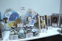 物販コーナーの様子。