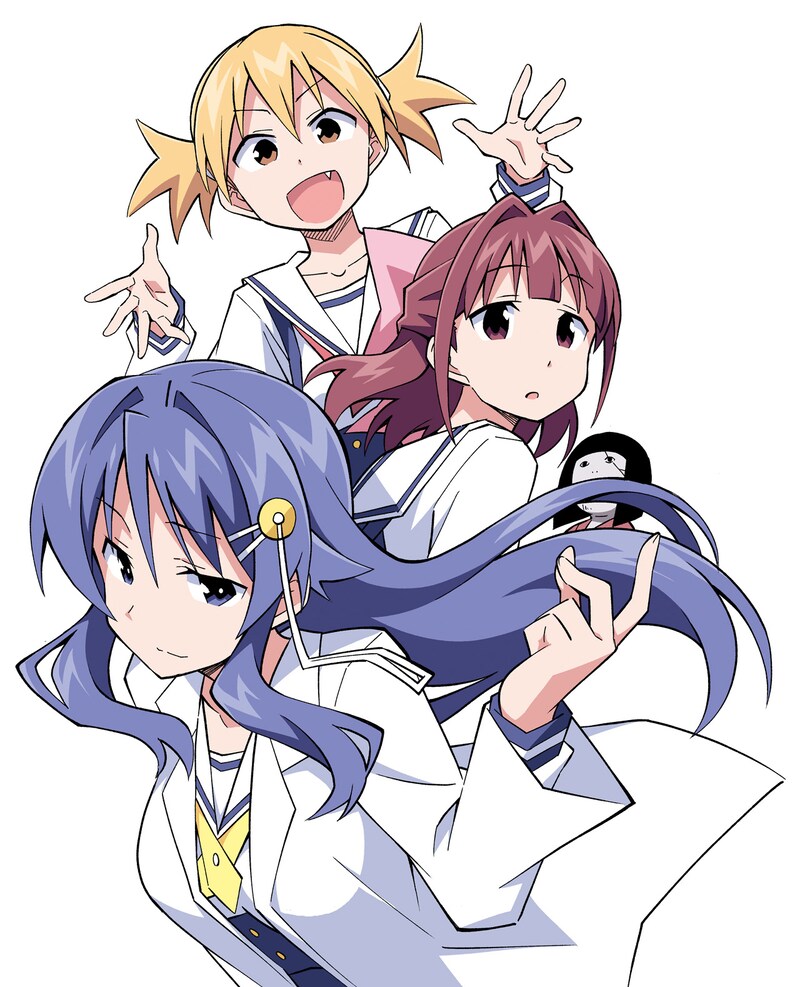 週刊少年チャンピオン44号よりスタートする、安部真弘「あつまれ！ふしぎ研究部」イメージカット。