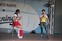 渡辺航トークショーの様子。