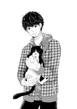 丘上あい「ネコろび八起き」のイラスト。