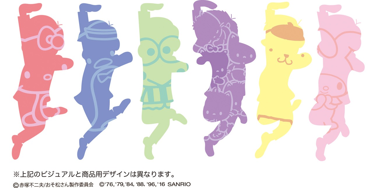 「おそ松さん×SANRIO CHARACTERS」のビジュアル。なお「おそ松さん」とサンリオキャラクターの各コラボの組み合わせは未定。