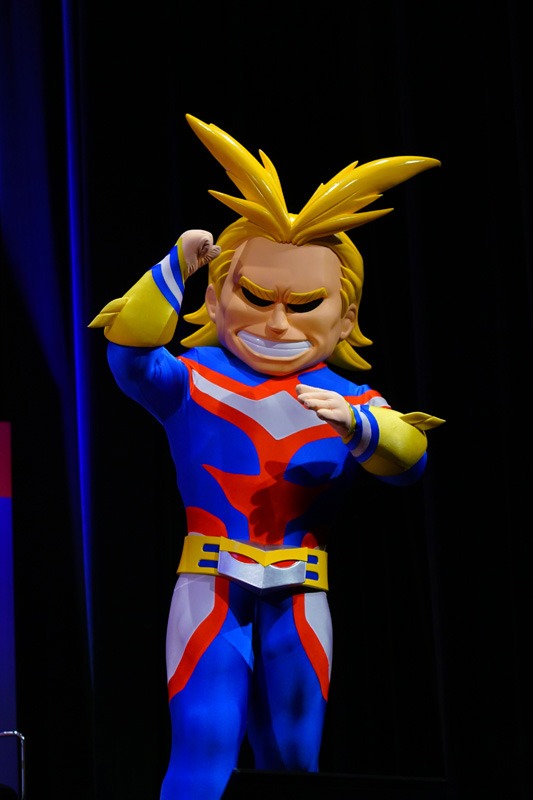 オールマイトくんの着ぐるみ。