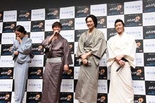 左から菜々緒、成宮寛貴、松山ケンイチ、早乙女太一。