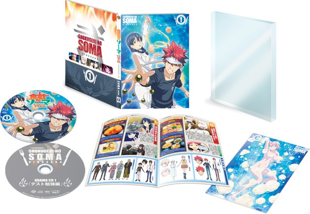 「食戟のソーマ 弐ノ皿」Blu-ray第1巻の展開図。