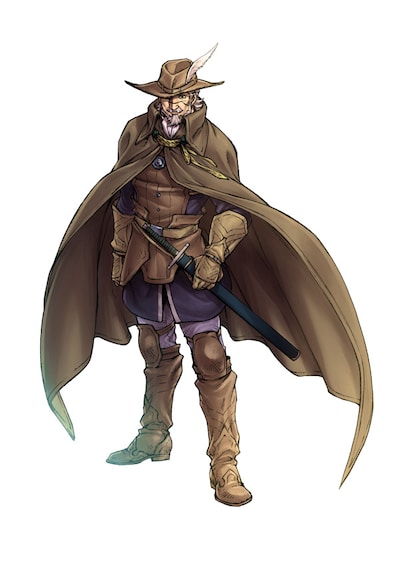 「辺境の老騎士 バルド・ローエン」のイラスト。