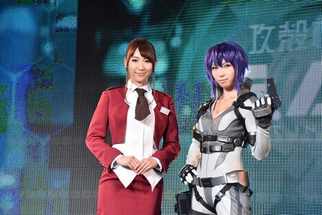 「攻殻機動隊S.A.C. ONLINE」のプレスカンファレンスにて。