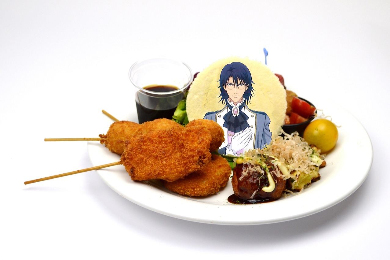 期間限定の誕生日フード：忍足侑士のハッピーバースデー記念スペシャルプレート（1100円）