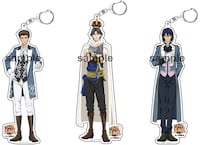 アクリルキーホルダー（全3種／各1080円）※宍戸亮…9/29発売、跡部景吾…10/4発売、忍足侑士…10/15発売。