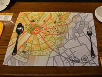 「ジョジョの奇妙な冒険 ダイヤモンドは砕けない × TOWER RECORDS CAFE フォーク＆スプーンセット（ランチョンマット付き）」