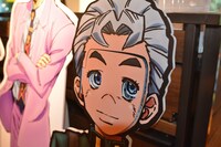 会場に飾られた広瀬康一のパネル。