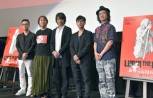 左から浄園祐プロデューサー、ジェイムス下地、浪川大輔、小池健監督、高橋悠也。