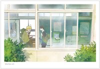 「同級生」原画集、総作画監督修正集、美術集3冊の同時購入特典として用意された、三方背BOXの裏。